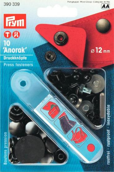 Prym NF-Druckknopf Anorak MS 12 mm brüniert 