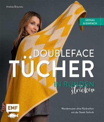 Buch Doubleface-Tücher in Runden Stricken 
